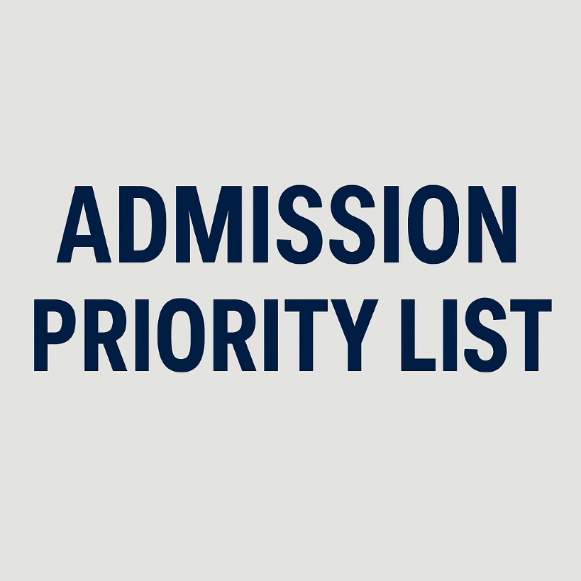 Admission Priority List